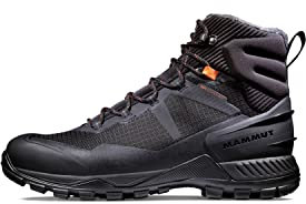 Mammut Blackfin III Mid DT Men | Wanderschuhe für Herren, Wasserdichte Bergschuhe, Outdoor Schuhe, Freizeitschuhe für Trekking und Hiking, Sportschuhe mit Vibram Sohle | Schwarz 9.5