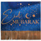 Ginger Ray Eid Mubarak Servietten mit Fransen, Marineblau und Gold, 16 Stück, Blau
