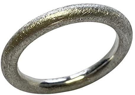 Glatter Silberring, Stapelring, Goldschmiedearbeit