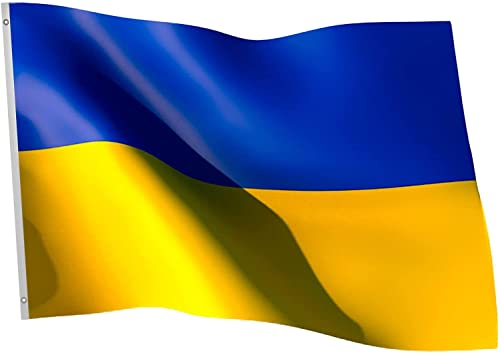 handyprince Ukraine Flagge 150 x 90cm Fahne Hissflagge Ukraina mit Zwei Ösen