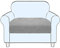 SHUOJIA Sofa Seat Cushion Cover, Stretch Sofa Seat Cover, Cushion Covers Non-slip, Slipcover Cover for Sofa Seat Cushions,Seat Couch Cover for Pets & Kids (Light Grey,Large-1-Seater)