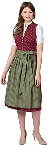 Stockerpoint Damen Bella Midi Dirndl, Bordeaux, 42