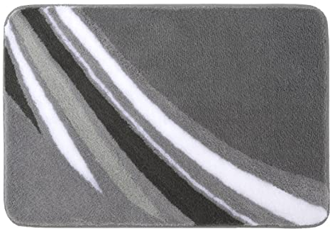 Meusch Badteppich Lyra, Farbe: Anthrazit, Material: 100% Polyacryl, Größe: 60x 90 cm