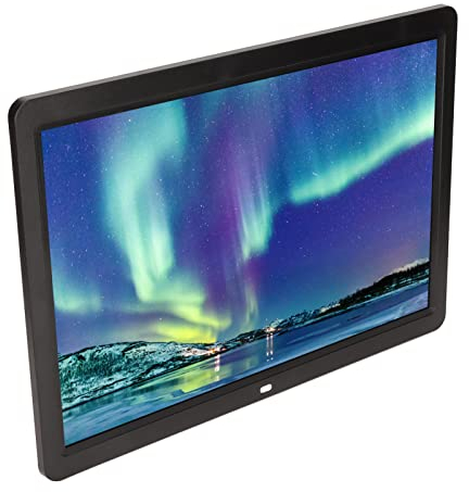 Digitaler Bilderrahmen - 15 Zoll HD LED Smart Digitaler Bilderrahmen, Elektronisches Multifunktions Fotoalbum, 1280 X 800, 16:10, Unterstützt Diashow, Video und Musikwiedergabe/Uhr/Kalender.(EU)