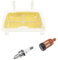 Create idea Juego de 3 bujías de filtro de aire 11391201602 compatible con Stihl MS171 MS181 MS211 piezas de filtro de combustible de aceite de motosierra accesorios de motosierra