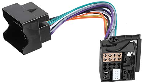 AMONIDA Autoradio Kabelbaum Adapter, Radio Kabelbaum Adapter RCD330 RCD330G PQ zu MQB, ABS Material, Vierkantstecker, Radioadapterkabel