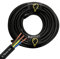 SHPELEC® FLEXIBLE Black Cable 3183Y 0.75mm, 1.0mm, 1.5mm, 2.5mm BASEC Approved Black PVC LED Lighting 5m 10m 15m 20m 50m (0.75mm 3 Core - 5metres)