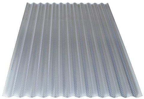 KAISER plastic® 5er Set Wellplatte Wabe | Xtra Strong (PC) | Wabenstruktur und klar | 2,6mm Stärke | Welle 76/18 | 104,5 x 200 cm | Made in Germany