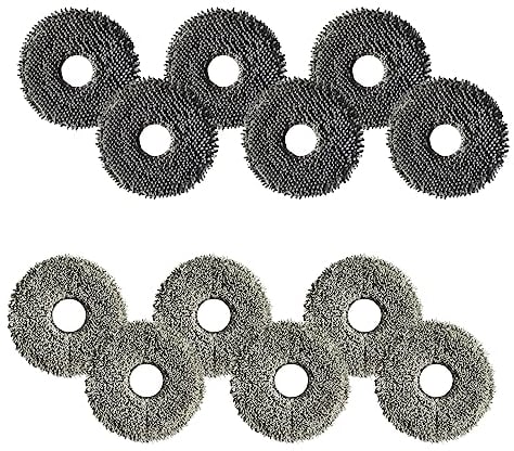 JoyBros Lot de 12 Serpillères pour Dreame L10s Ultra Gen 2, L10s Pro Ultra Heat L20 Ultra X40 Ultra L40 Ultra AE Mova E30 X50 L50 Pro Ultra Complete Chiffon Lingette