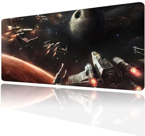 XXL Large Gaming Mouse Pad,Mousepad with Stitched Edge Frame & Non-Skid Rubber Base,Desk Mat for Work,Office Desk Pad for Laptop,Computer Keyboard and Mice Combo Pads Mouse Mat 31.5X15.7 inches