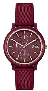 Lacoste Montre Analogique Multifunction à Quartz pour femme Collection LACOSTE.12.12 MULTI avec Bracelet en silicone