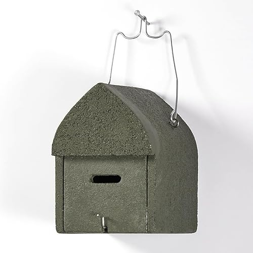 HASSELFELDT Fledermaushöhle aus Holzbeton mit 18mm Einflug | Wetterfest | Fledermausquartier | Fledermauswochenstube | Großraumhöhle | Sommerquartier| Fledermauskasten| Volumenquartier|Fledermaus-Haus