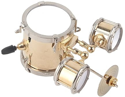 Miniatur-Set, Ornament, 9 X 8 X 6 Miniatur-Musikinstrument, Nachbildung, Set, Ornament, Schlagzeuger-Geschenk