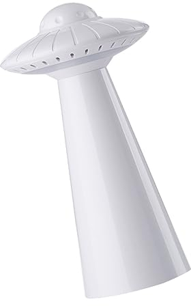 Housoutil Licht Der Raumschifflampe Lampe Dimmen Ufo-led-nachtlicht Schreibtischlampe Nachttischlampe Nachtlichtbewegung Leuchtendes Nachtlicht Ufo-lampenlicht Platz Kind Buch Licht Weiß