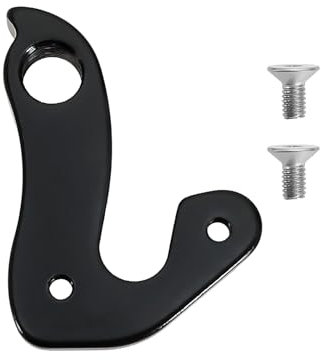 ECSiNG Mech Derailleur Hanger Derailleur Hook Bicycle Tail Hook Rear Derailleur Hook Aluminum Alloy With 2 Screws Compatible with Carrera Compatible with Whyte Dropwh20 Black