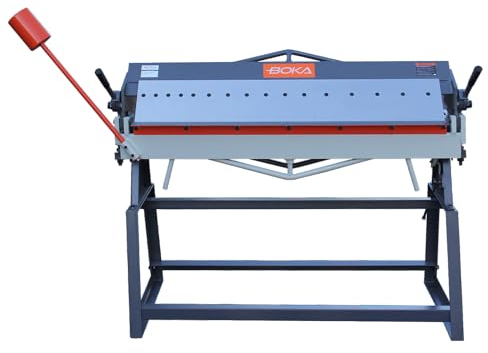 BOKA Abkantbank, 1220mm, manuelle Schwenkbiegemaschine mit segmentierter Oberwange 0-135°, Biegekapazität 1,5mm für Weichstahl, BP-1648H