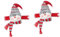 2 STK Weihnachtsvorhangschnalle Fensterjalousien für zu Hause Raffhalter für Weihnachtsvorhänge Weihnachtskrawatten Ornament weihnachtsvorhang zubehör Cartoon-Puppen-Clips Jesus