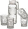 Set jarra de cristal para agua de 1 litro con 4 vaso de 300 ml