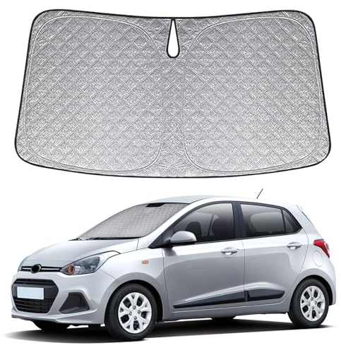 Parasol de Ventana Delantera de Coche Repuesto para Hyundai i10 2013-2022, Parasol para Parabrisas de Coche en el Interior Plegable, Protección UV Reflectante contra el Polvo