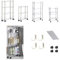 Hooha Multifunktionales Aufbewahrungsregal,Standregale Mit Griffen Geeignet,Rollen,Küchenregal,Schuhregal,Schwerlastregal Für Aufbewahrung/Küche/Kinderzimmer/Kleiderschrank/Garage (70cm×30.5cm×12cm)