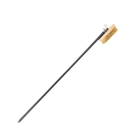 Pizza Stone Brush, Brass Bristle Cleaning Brush, Stainless Steel Grill Brush, Pizza Oven Cleaning Tool, Pizza Stone Cleaning Brush Brass Bristles Heat Resistant Scraper for Pizzerias and Home Use
