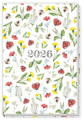 TRÖTSCH - Taschenkalender A6 Marienkäfer 2026: Wochenkalender