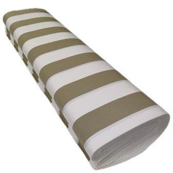 TENDE ARREDO TESSILE - Tessuto per Tende da Sole al Metro (Altezza 200cm) Telo Tenda da Sole Ombreggiante per Balcone Esterno, Teli per Gazebo, Nuova Colorazione Idrorepellente (Bianco/Tortora)