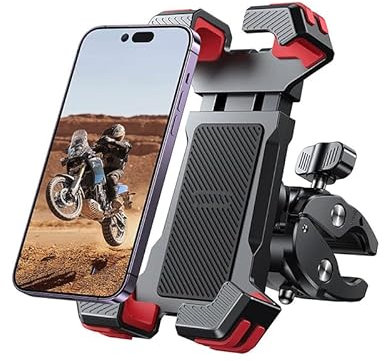 DALIUZEHUI Motorcycle Phone Mount for BMW R 1200 GS LC R1200GS ADV R1250GS Adventure R 1250 gs, Phone Holder Bike Anti Vibration Waterproof 360°Rotation Moped Cell Phone Mount