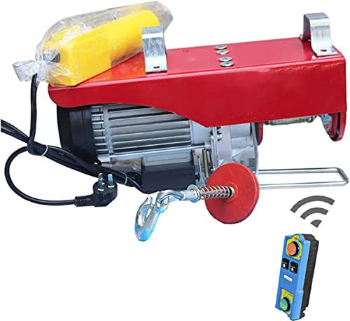 SRFTT Palan électrique 220 V, treuil électrique pour Maison, Atelier, Garage, Usine, Levage avec Ligne, télécommande, Urgence