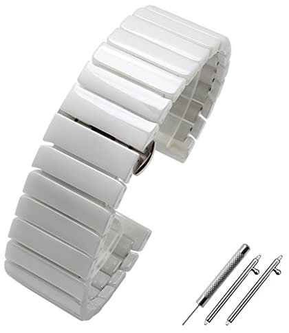 XMKT Smart Watch Band 20 mm 22 mm Cinturino in ceramica per Samsung Gear S2 S3 S4 Cinturino di ricambio per Huawei Watch2 Pro GT2 Magic Bands, 18 mm, Agata