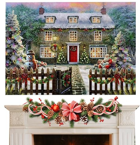 Zunetsutock Puzzle mit 1008 Teilen, anspruchsvolles Weihnachtspuzzle für Erwachsene | Interaktive Puzzles und Spiele für die Familie | Für Geburtstage Partys Urlaub Mitgebsel Kinder Freunde