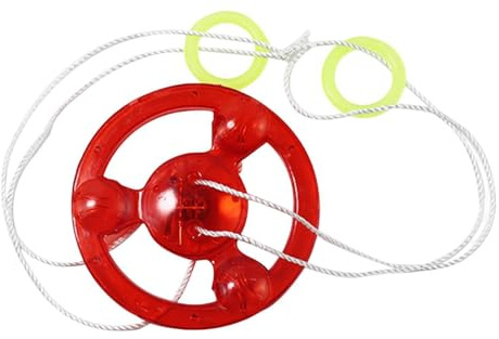 QUILSTM LED beleuchtetes Schwungrad mit Zugschnur – EIN farbenfrohes und lustiges Spielzeug für Kinder, das die aktive Teilnahme beim Spielen fördert. Dieses blinkende