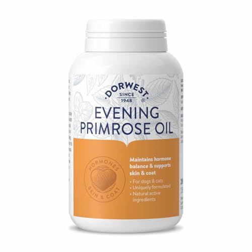 Dorwest Herbs Evening Primrose Oil Capsules for Dogs and Cats 200 Capsules