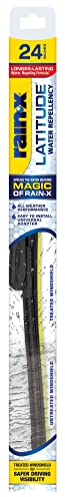 Rain-X 5079280-2 Latitude 2-in-1 wasserabweisende Wischerblätter, 61 cm Scheibenwischer (1 Stück), Auto-Ersatz-Scheibenwischerblätter mit patentierter wasserabweisender Formel
