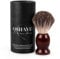 QSHAVE - Pennello da barba fatto a mano, setole di vero pelo di tasso puro al 100%, con vere setole di tasso, manico in legno La scelta migliore per una rasatura umida con rasoio.