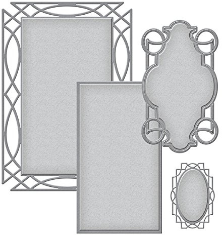 Spellbinders Nestabilities Intertwined Etched Dies, Brown