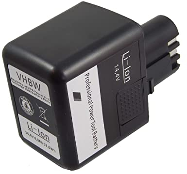 vhbw Akku kompatibel mit Gesipa Accubird, Firebird Werkzeug, Blindniet-Setzgerät (4000 mAh, Li-Ion, 14,4 V)