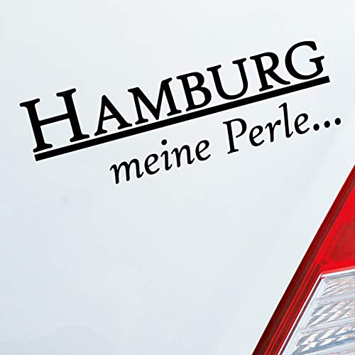Hellweg Druckerei Auto Aufkleber Hansestadt Hamburg Meine Perle Reeperbahn Pauli 18x6 cm