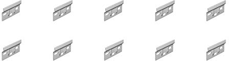 Kitchen Cabinet Hanging Brackets for Wall Mounting Cupboards Hanger Plate 63mm (10)