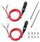 Carviya 12 V 24 V Heavy Duty 16 AWG 15 A 20 A Macho Enchufe mechero Adaptador de alimentación Cable con 1 Metro 3,3 pies Cable de Cable para inversor de Coche, Bomba de Aire, Taza eléctrica