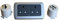 Clearcut - Flatline Silver Double Frame - 2 x 240v Sockets - 2 x Socket Backs - Campervan and Motorhome