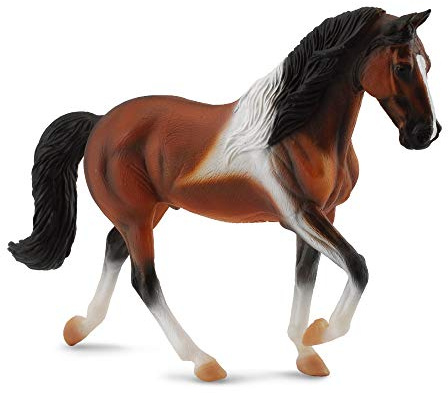 Breyer CollectA Series Tennessee Walking Horse Stallion Bay Pinto Model Horse