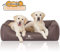 Knuffelwuff Orthopädisches Wasserabweisendes Hundebett Leon XXXL 155 x 105cm Graubraun