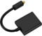Tihebeyan Dual Port Digital Optical Audio Toslink Splitter Adapter Audio Fiber Optic Cable(Black)