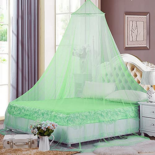Eimilaly Betthimmel Moskitonetz, Betthimmel für Mädchen Zimmer Dekoration - Insektenschutz hängende Baldachin für Erwachsene, Babys, Camping im Freien, Green