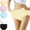 YouShow Unterhosen Damen 5er Pack Baumwolle Hohe Taille Unterwäsche Slip Stretchanteil(5er Mehrfarbig02,M)