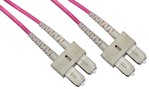 Cavo Fibra Ottica Multimode LSZH Duplex OM4 50/125, SC-SC, 50 mt.