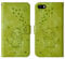 Bartern Flip Case for iPhone 5/iPhone 5s/iPhone SE,Cute Elephant PU Leather Folio Flip Wallet Phone Case Cover with Card Holder Magnetic Closure and Stand Feature for iPhone 5/5s/SE(2016),Green