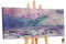 YS-Art Abstrakt Stil Acryl Gemälde auf Leinwand Cote d'Azur handgemalt Wandbilder Wohnzimmer modern Wohndekor Meer Bilder Büro echte Kunstwerke gerahmt 200x100 cm