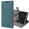 Snakehive Vintage Wallet for Samsung Galaxy A12 || Real Leather Wallet Phone Case || Genuine Leather with Viewing Stand & 3 Card Holder || Flip Folio Cover with Card Slots (Teal)